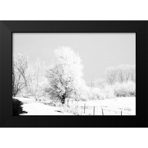 Winter Scene Black Modern Wood Framed Art Print by Pugh, Jennifer