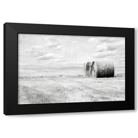 Hay Bales Black Modern Wood Framed Art Print with Double Matting by Pugh, Jennifer