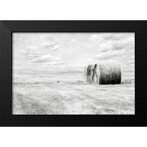 Hay Bales Black Modern Wood Framed Art Print by Pugh, Jennifer