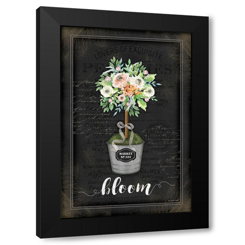 Floral Topiary III Black Modern Wood Framed Art Print by Pugh, Jennifer