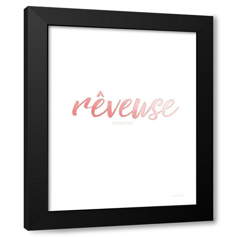 Reveuse Black Modern Wood Framed Art Print with Double Matting by Pugh, Jennifer