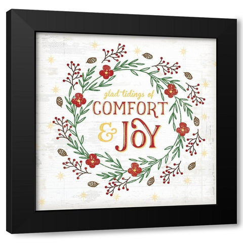 Tidings of Comfort Black Modern Wood Framed Art Print with Double Matting by Pugh, Jennifer