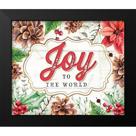 Joy Black Modern Wood Framed Art Print by Pugh, Jennifer