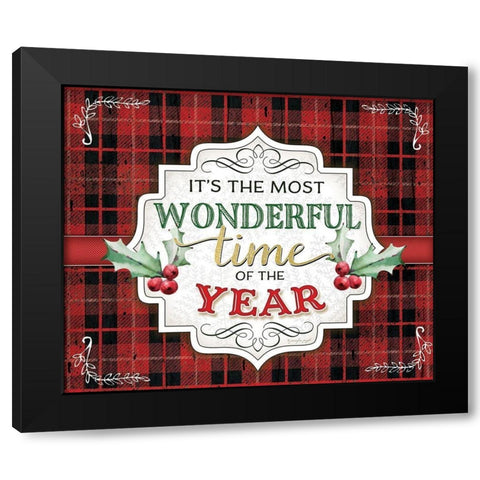 Wonderful Time of the Year Black Modern Wood Framed Art Print with Double Matting by Pugh, Jennifer