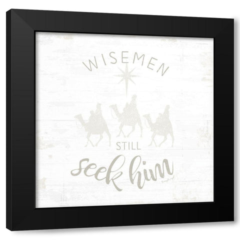 Wisemen Still Seek Him Black Modern Wood Framed Art Print with Double Matting by Pugh, Jennifer