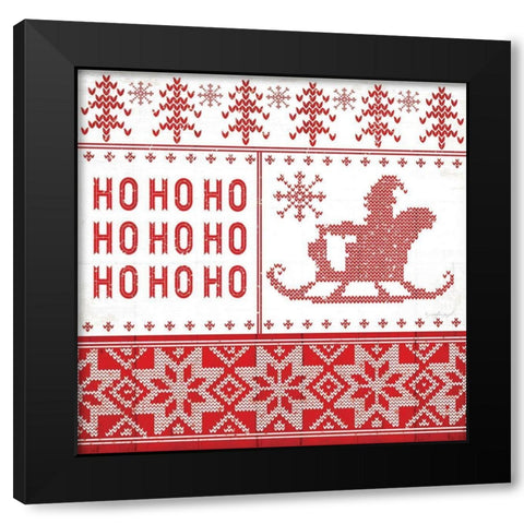 Nordic Christmas II Black Modern Wood Framed Art Print with Double Matting by Pugh, Jennifer