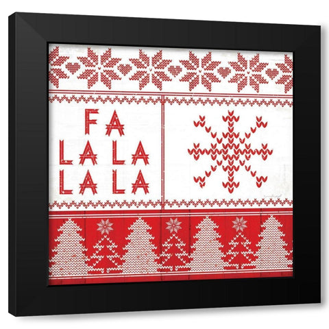 Nordic Christmas III Black Modern Wood Framed Art Print with Double Matting by Pugh, Jennifer