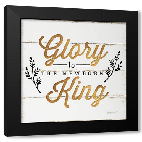 Glory Black Modern Wood Framed Art Print with Double Matting by Pugh, Jennifer