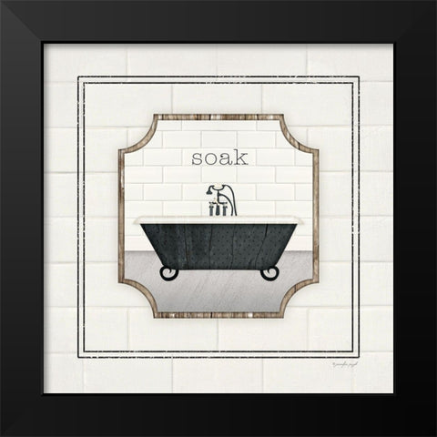 Soak Black Modern Wood Framed Art Print by Pugh, Jennifer