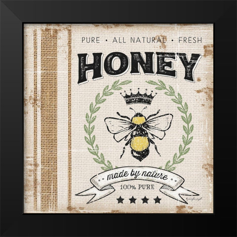 Honey Black Modern Wood Framed Art Print by Pugh, Jennifer