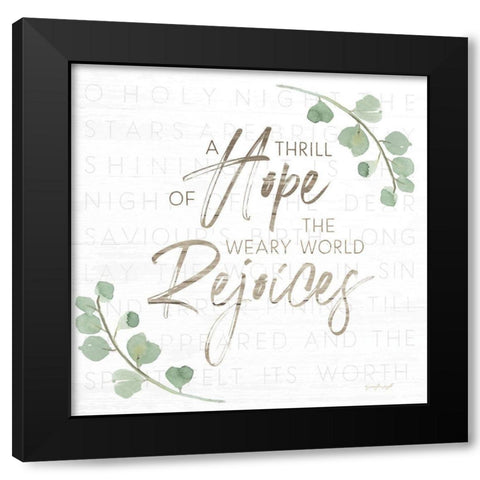 A Thrill of Hope Black Modern Wood Framed Art Print with Double Matting by Pugh, Jennifer