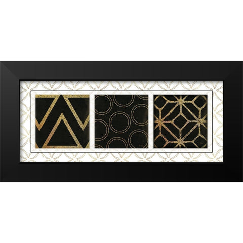 BW Gold Panel II Black Modern Wood Framed Art Print by Pugh, Jennifer