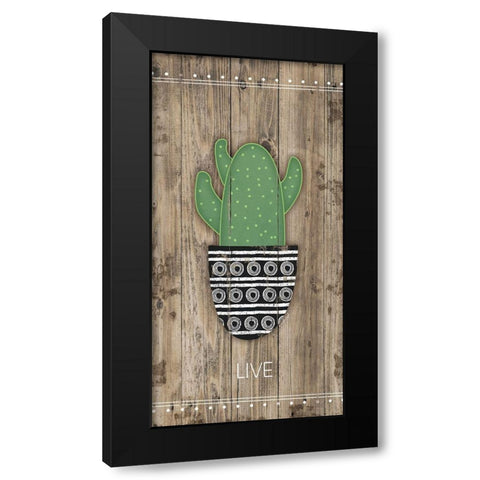 Live Black Modern Wood Framed Art Print with Double Matting by Pugh, Jennifer