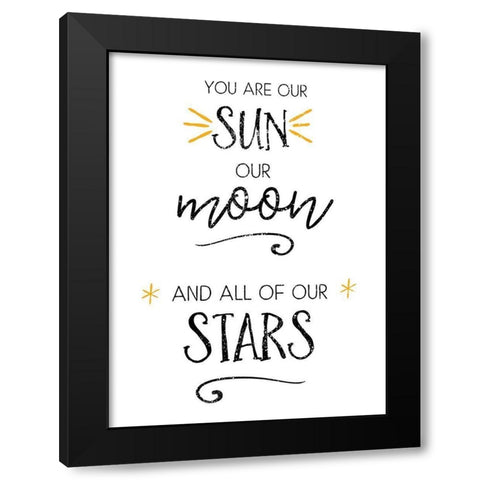 You Are Our Sun Black Modern Wood Framed Art Print with Double Matting by Pugh, Jennifer