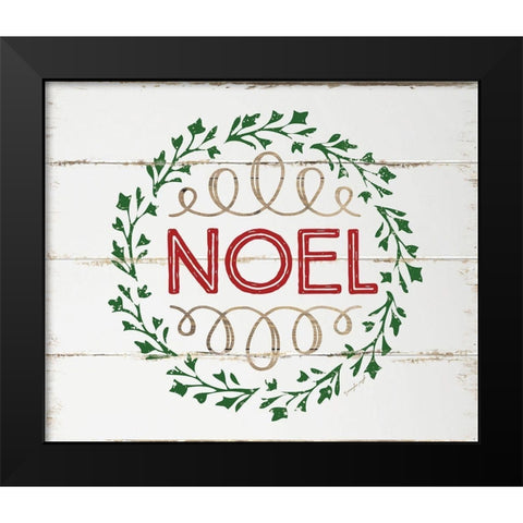 Noel Black Modern Wood Framed Art Print by Pugh, Jennifer