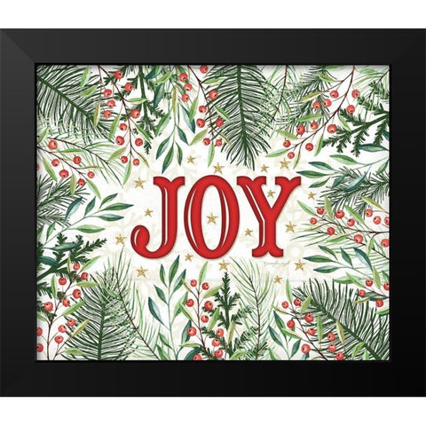 Joy Black Modern Wood Framed Art Print by Pugh, Jennifer