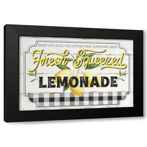 Fresh Squeezed Black Modern Wood Framed Art Print with Double Matting by Pugh, Jennifer