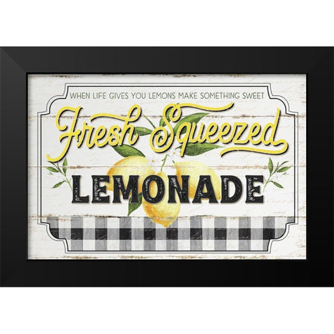 Fresh Squeezed Black Modern Wood Framed Art Print by Pugh, Jennifer