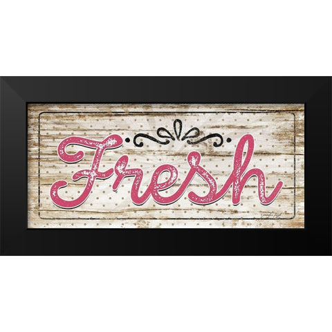 Fresh Black Modern Wood Framed Art Print by Pugh, Jennifer