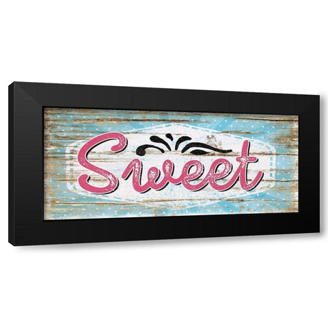 Sweet Black Modern Wood Framed Art Print with Double Matting by Pugh, Jennifer