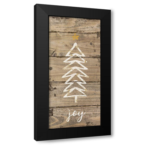 Christmas Tree I Black Modern Wood Framed Art Print with Double Matting by Pugh, Jennifer