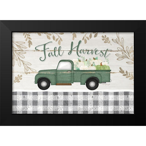 Fall Harvest Black Modern Wood Framed Art Print by Pugh, Jennifer