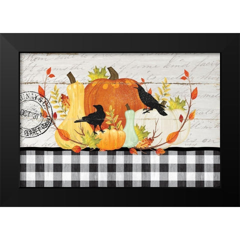 Pumpkins II Black Modern Wood Framed Art Print by Pugh, Jennifer