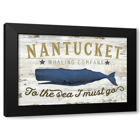 Nantucket Whaling Co. Black Modern Wood Framed Art Print by Pugh, Jennifer