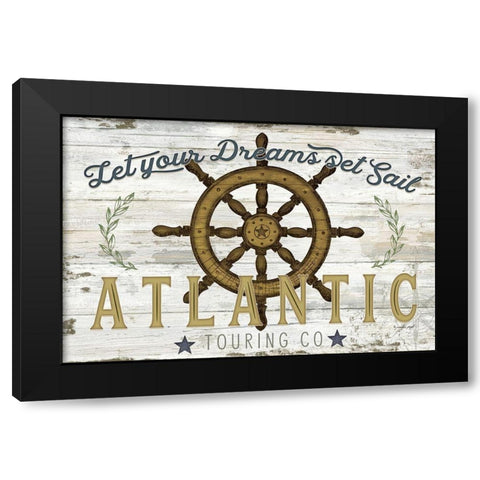 Atlantic Touring Co. Black Modern Wood Framed Art Print with Double Matting by Pugh, Jennifer