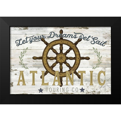 Atlantic Touring Co. Black Modern Wood Framed Art Print by Pugh, Jennifer