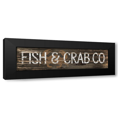 Fish and Crab Co. Black Modern Wood Framed Art Print with Double Matting by Pugh, Jennifer