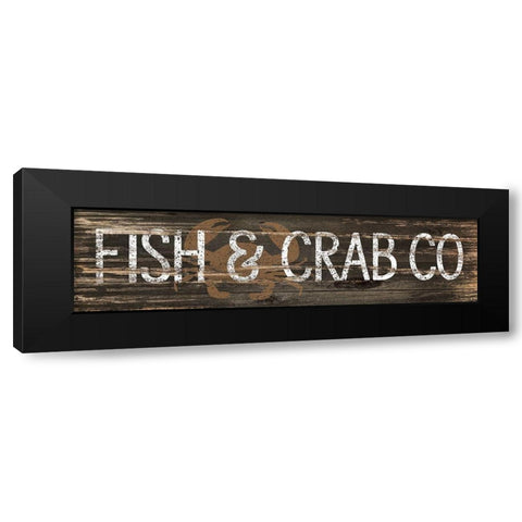 Fish and Crab Co. Black Modern Wood Framed Art Print by Pugh, Jennifer