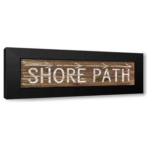 Shore Path Black Modern Wood Framed Art Print by Pugh, Jennifer