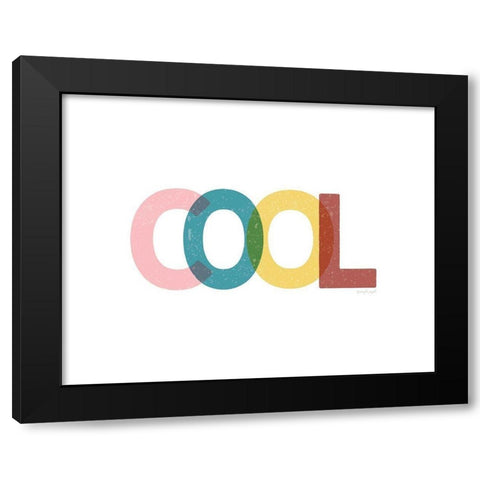 Cool Black Modern Wood Framed Art Print by Pugh, Jennifer