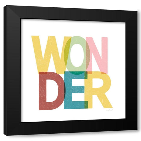 Wonder Black Modern Wood Framed Art Print with Double Matting by Pugh, Jennifer