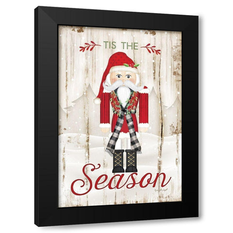 Tis the Season Black Modern Wood Framed Art Print by Pugh, Jennifer