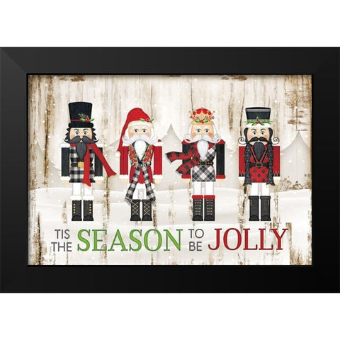 Tis the Season Black Modern Wood Framed Art Print by Pugh, Jennifer