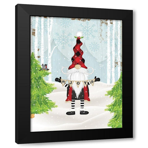 Gnome Black Modern Wood Framed Art Print with Double Matting by Pugh, Jennifer