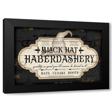 Haberdashery Black Modern Wood Framed Art Print with Double Matting by Pugh, Jennifer