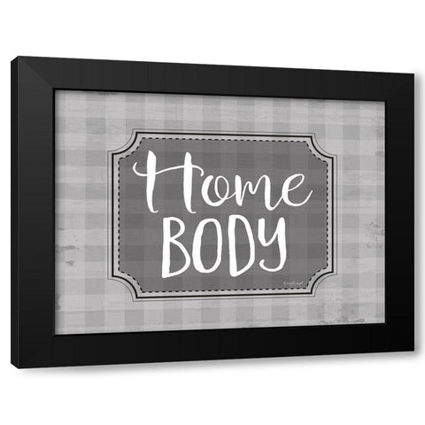 Home Body Black Modern Wood Framed Art Print with Double Matting by Pugh, Jennifer