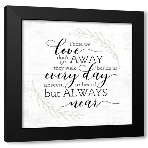 Those We Love Black Modern Wood Framed Art Print with Double Matting by Pugh, Jennifer