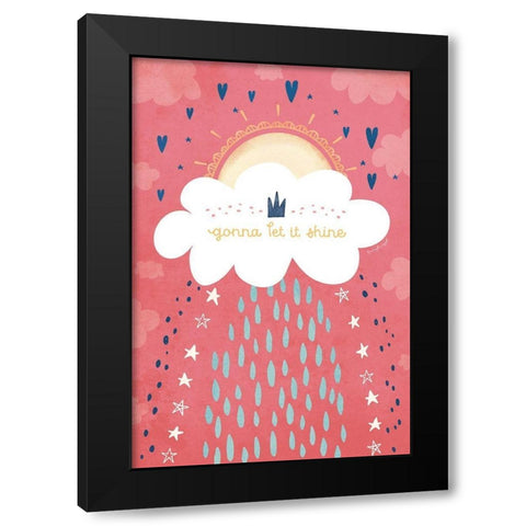 Gonna Let It Shine Black Modern Wood Framed Art Print with Double Matting by Pugh, Jennifer