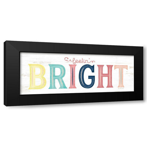 Bright Black Modern Wood Framed Art Print with Double Matting by Pugh, Jennifer