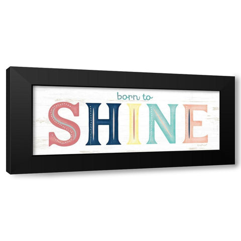 Shine Black Modern Wood Framed Art Print by Pugh, Jennifer