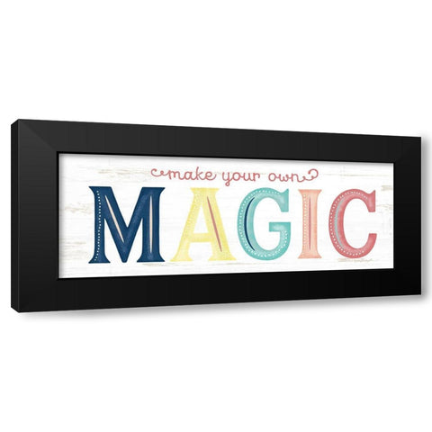 Magic Black Modern Wood Framed Art Print with Double Matting by Pugh, Jennifer