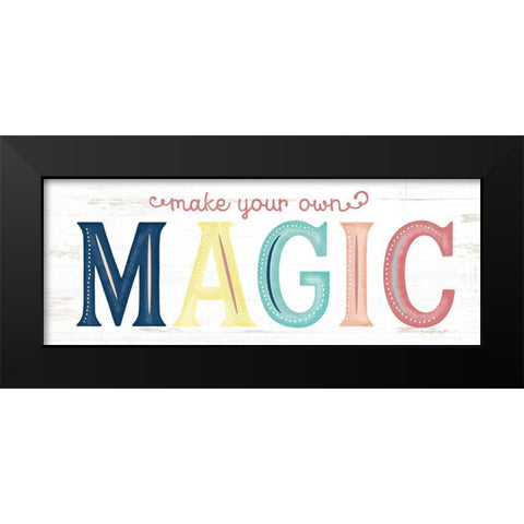 Magic Black Modern Wood Framed Art Print by Pugh, Jennifer