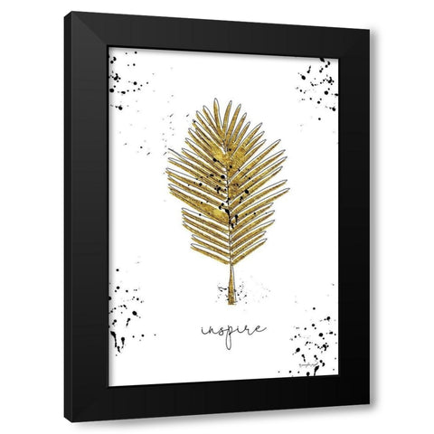 Inspire Black Modern Wood Framed Art Print by Pugh, Jennifer