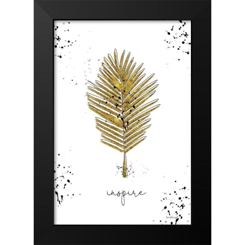 Inspire Black Modern Wood Framed Art Print by Pugh, Jennifer