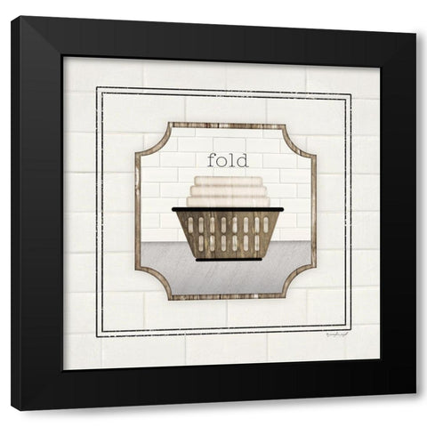 Fold Black Modern Wood Framed Art Print by Pugh, Jennifer