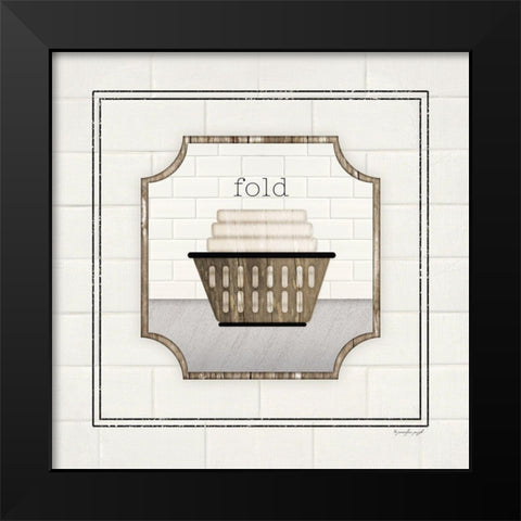 Fold Black Modern Wood Framed Art Print by Pugh, Jennifer